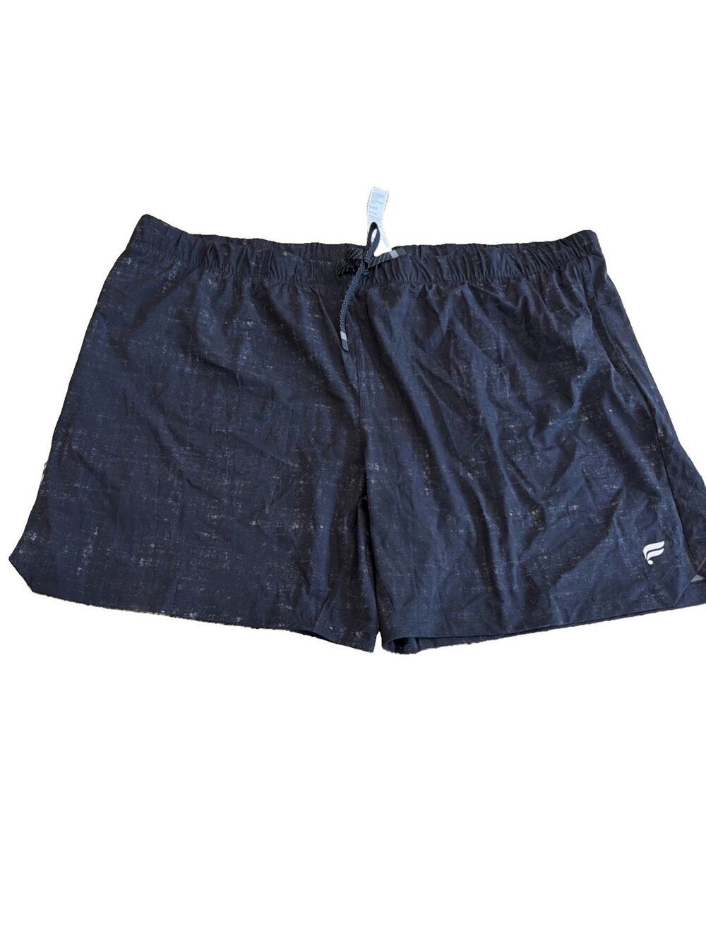 Fabletics Men's 4X One Shot 7" Lined Active Shorts Black Galaxy Print NWT